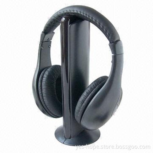 Wireless Computer Headset with FM Modulation, 20-20,000Hz Frequency Response